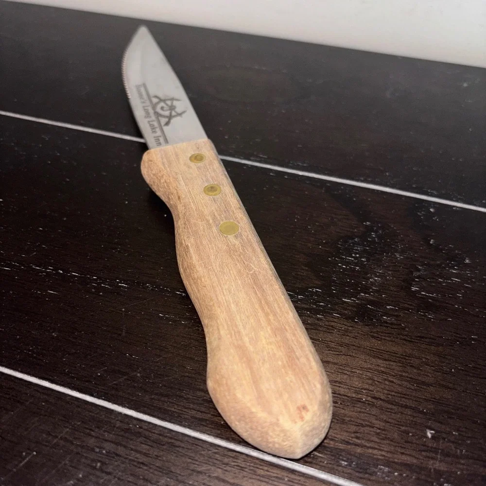 Boones Long Lake Inn | Walco Stainless Steel Serrated Steak Knife | Wood‎ Handle